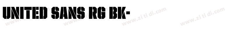 United Sans RG BK字体转换